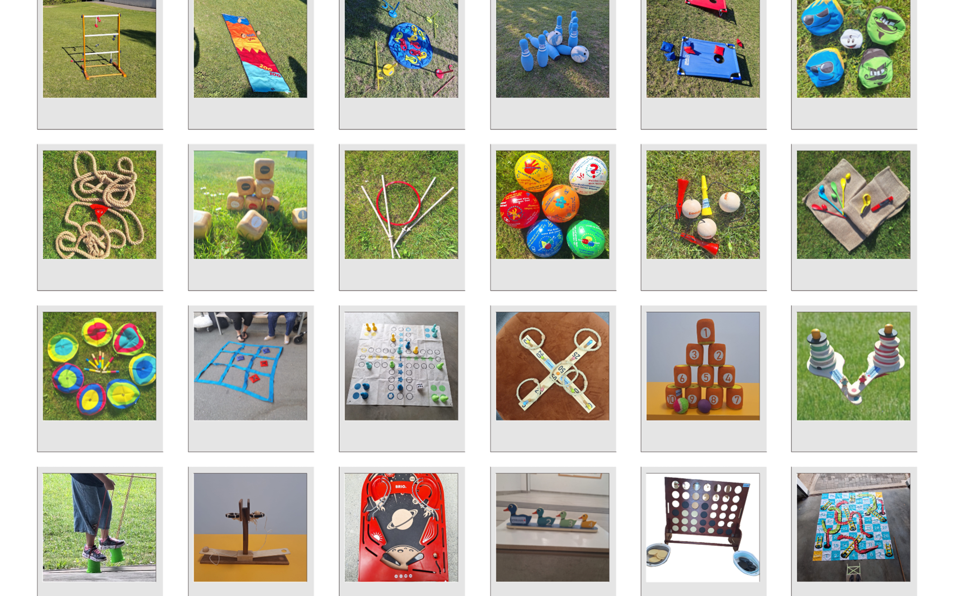 Outdoor-Spiele Collage NEU